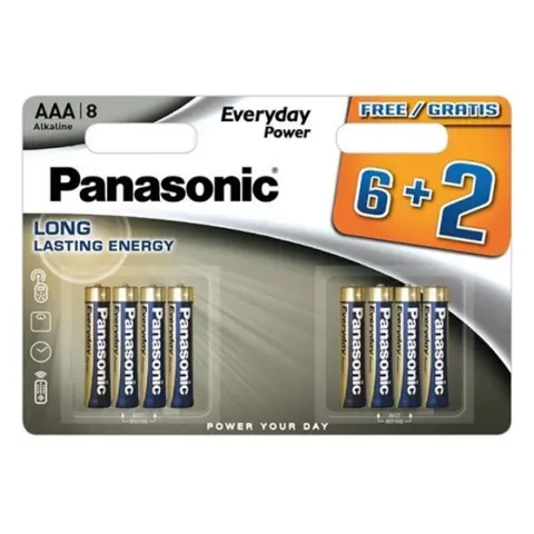 PANASONIC EVERYDAY POWER szupertartós elem AAA alkáli 8db/csomag