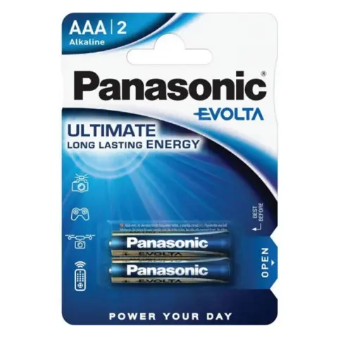PANASONIC EVOLTA szupertartós elem AAA alkáli 2db/csomag