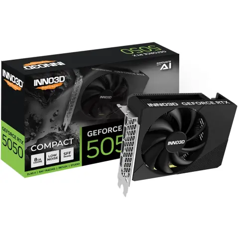 INNO3D N50501-08D6-174080N COMPACT GeForce RTX 5050 8GB GDDR6 DLSS4