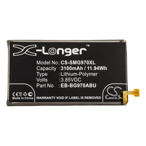 CAMERON SINO Samsung S10e CAMERON SINO Li-Polymer akku 3.85V/3100mAh Samsung EB-BG970ABU kompatibilis FEKETE