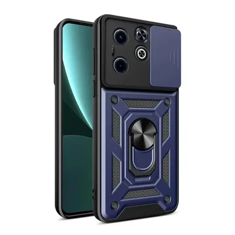 GIGAPACK infinix hot 40i 4g defender szilikon telefonvédő ütésállóság kameravédő sötétkék