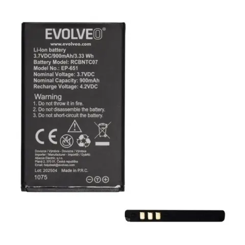 EVOLVEO EP-650 EasyPhone XG EVOLVEO akku 900mAh LI-ION OEM