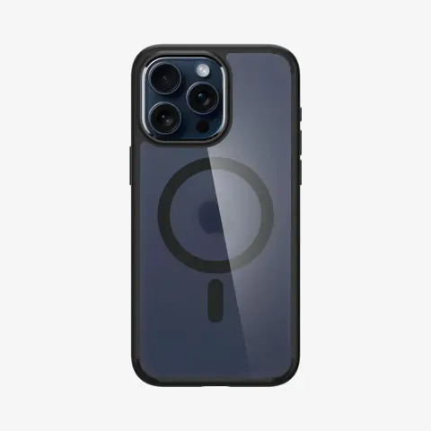 SPIGEN Ultra Hybrid Magfit tok Apple iPhone 15 Pro fagyos fekete
