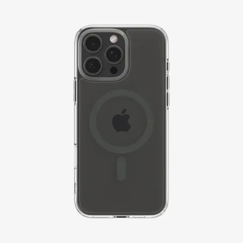 SPIGEN Ultra Hybrid T MagFit case iPhone 16 Pro Max transparent-graphite gray
