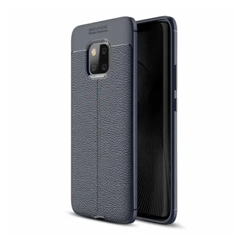3MK huawei mate 20 pro szilikon telefonvédő tok ütésállóság varrás minta sötétkék