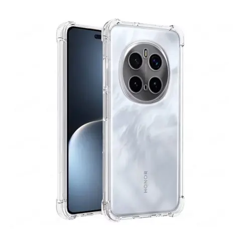 GIGAPACK honor magic 7 pro silicone phone case shockproof air-cushioned corners transparent