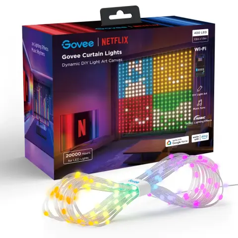 GOVEE H70BC LED függöny világítás 1.5x1.5m (Netflix Edition)