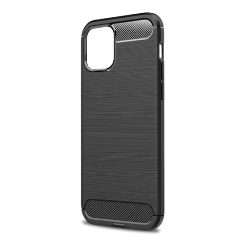 GIGAPACK iphone 12 pro max szilikon telefonvédő ütésállóság karbon minta fekete