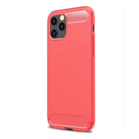 GIGAPACK iphone 12 pro max szilikon telefonvédő ütésállóság karbon minta piros