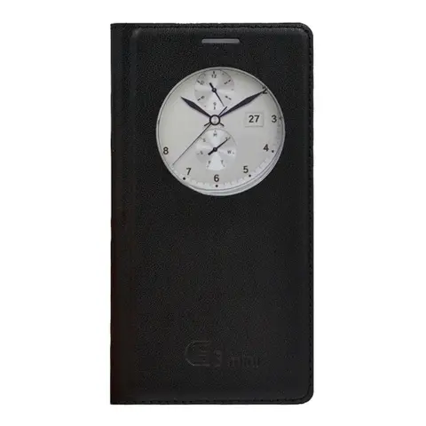 GIGAPACK lg g3 s tok álló bőr hatású flip ablakos fekete
