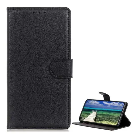 GIGAPACK iphone 13 pro vertical leather-effect flip case premium black