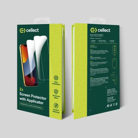 CELLECT Üvegfólia iPhone 16 applikátorral 2db