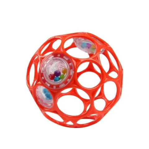 BRIGHT STARTS Oball Rattle csörgőlabda 10 cm narancssárga
