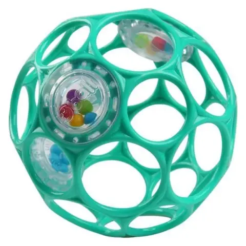 BRIGHT STARTS Oball Rattle csörgőlabda 10 cm türkiz