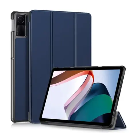 GIGAPACK huawei mediapad m5 10.8 wifi tok álló bőr hatású flip asztali tartó sötétkék