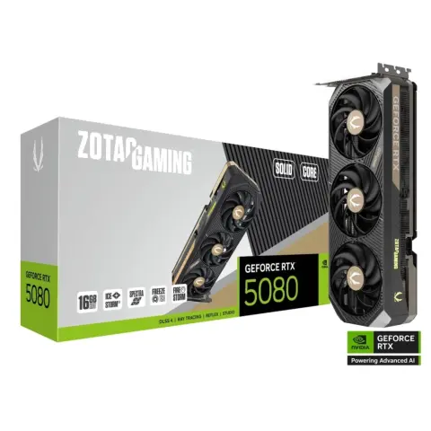 ZOTAC ZT-B50800D2-10P SOLID CORE GeForce RTX 5080 16GB GDDR7 DLSS4