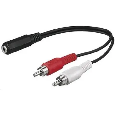 PREMIUMCORD RCA Jack Átalakító Fekete 1.5m kjackcinb2