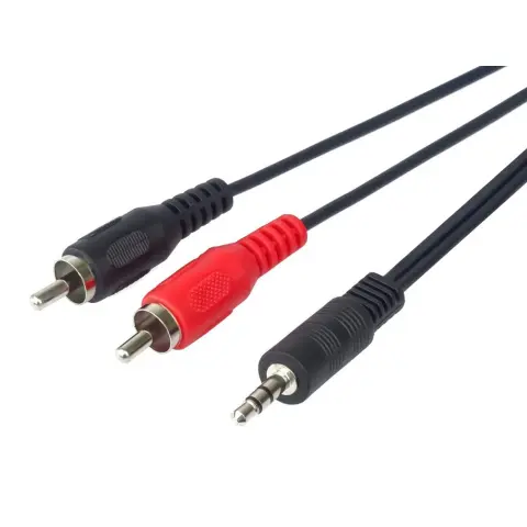 PREMIUMCORD RCA Jack Átalakító Fekete 1.5m kjackcin015