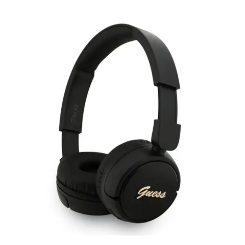 GUESS SCRIPT METAL LOGO bluetooth fejhallgató SZTEREO v5.3 IPX4 vízálló FEKETE