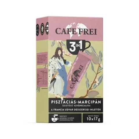 CAFE FREI Versailles Pistachio-Marzipan 3 in 1 instant coffee 10x17 g