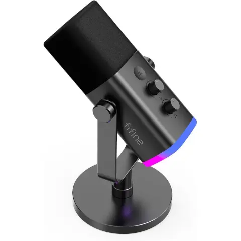 FIFINE MI6 Streaming USB/XLR kondenzátor mikrofon fekete RGB