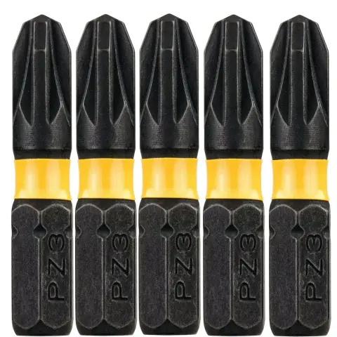 DEWALT DT7388T-QZ EXTREME IMPACT biți de înșurubare cu zonă de torsiune PZ3 25 mm - 5 buc.