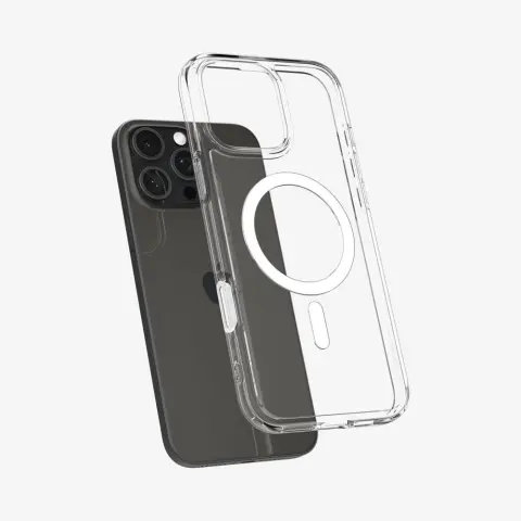 SPIGEN Ultra Hybrid T MagFit tok iPhone 16 Pro Max átlátszó-fehér