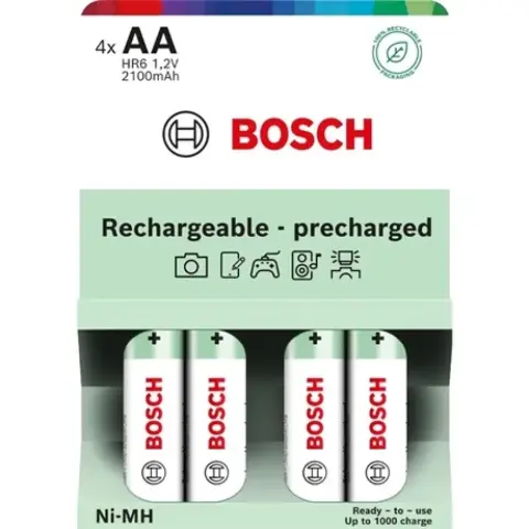 BOSCH Rechargeable ceruza akku (AA) 2100mAh 4db
