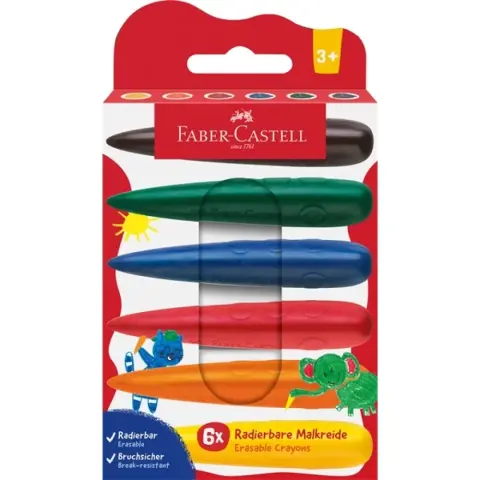 FABER-CASTELL Zsírkréta készlet ujj formájú 6 szín
