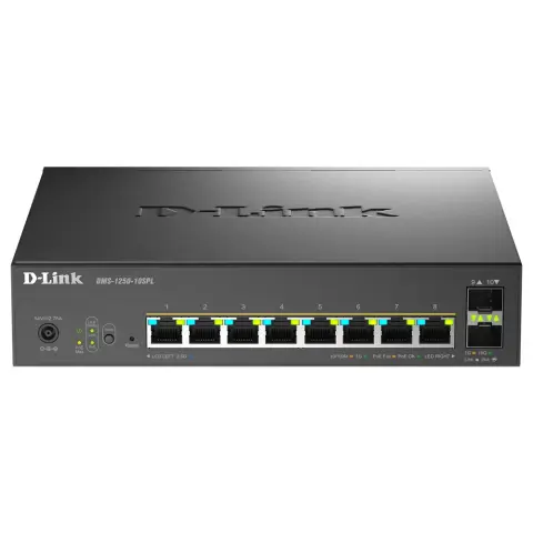 D-LINK DMS-1250-10SPL 8-Port Multi-Gigabit Smart Managed Switch