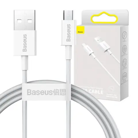 BASEUS Superior Series USB-Micro-USB kábel. 2A. 2m. fehér