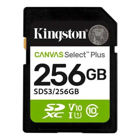 KINGSTON Canvas Select Plus 256GB SDXC 30 MB/s SDS3/256GB