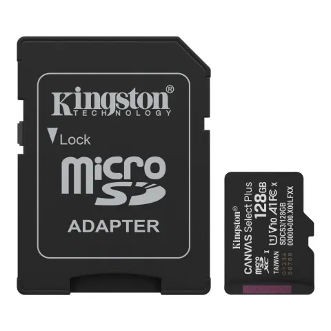 KINGSTON Canvas Select Plus 128GB MicroSDXC 30 MB/s SDCS3/128GB