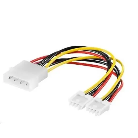 PREMIUMCORD Molex Power Cable Patterned 10cm kn-3