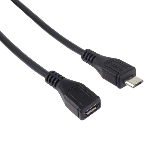 PREMIUMCORD Micro USB Extension Black 2m ku2me2f