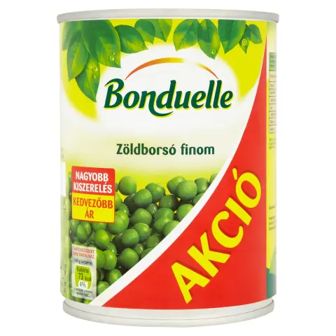 Bonduelle zöldborsó maxipack 545 g