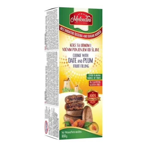 Molendini szilvával töltött datolyás sütemény 180 g