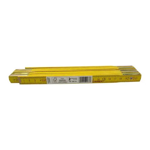 FISCHER DAREX 0198125 Fußregel fa zusammenklappbar 2 m