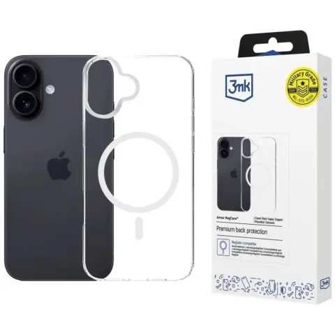 3MK Armor MagCase tok Apple iPhone 16 átlátszó
