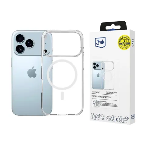 3MK Armor MagCase tok Apple iPhone 17 Pro Max / iPhone 18 Pro Max átlátszó