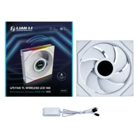 LIAN LI UNI FAN TL LCD Wireless 140mm fehér