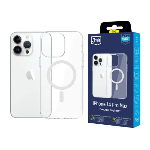 3MK EverClear MagCase tok iPhone 14 Pro Max átlátszó