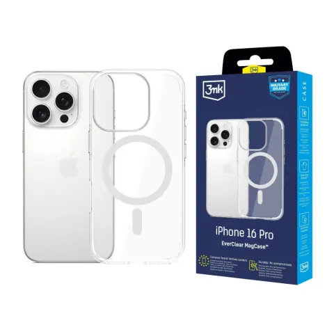 3MK EverClear MagCase tok iPhone 16 Pro átlátszó