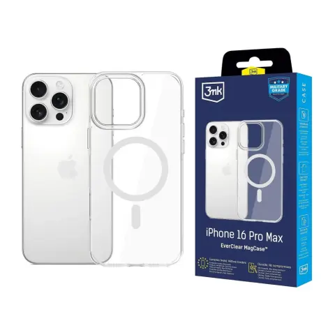 3MK EverClear MagCase tok iPhone 16 Pro Max átlátszó