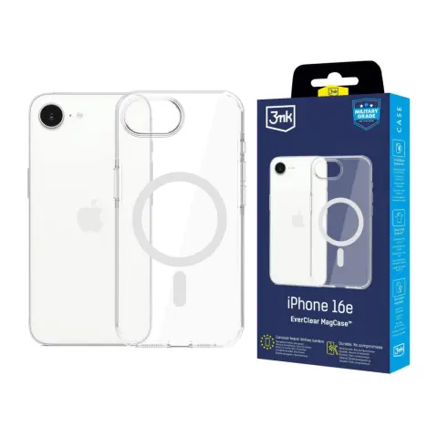 3MK EverClear MagCase tok iPhone 16e átlátszó