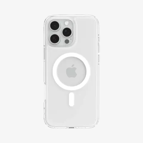 SPIGEN Ultra Hybrid MagFit case for Apple iPhone 16 Pro Max white-transparent