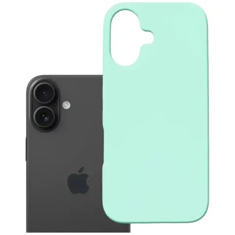 3MK Hardy MagSilicone case for Apple iPhone 16 light green