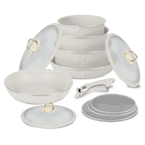 BERLINGER HAUS BH/8247 Sahara Collection Cookware set 12-piece Cream/Black