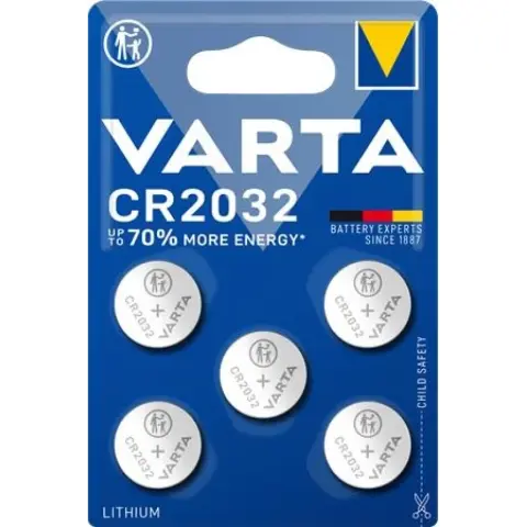 VARTA CR2032 gombelem (CR) 5db