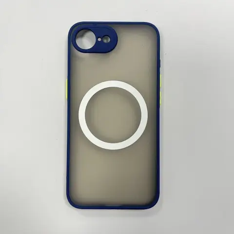 CELLECT Magnetni plastični ovitek iPhone 16e modro-zelen